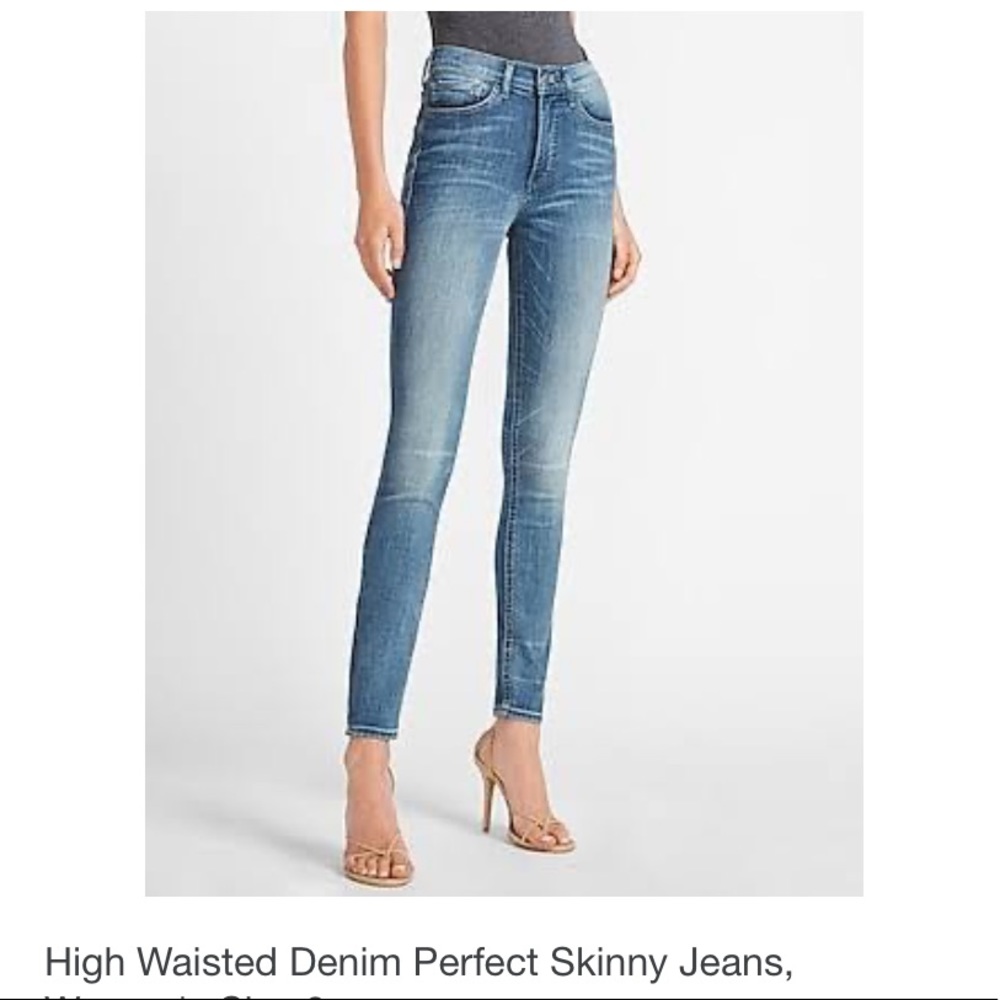 Express High Waisted Jeans size 0R